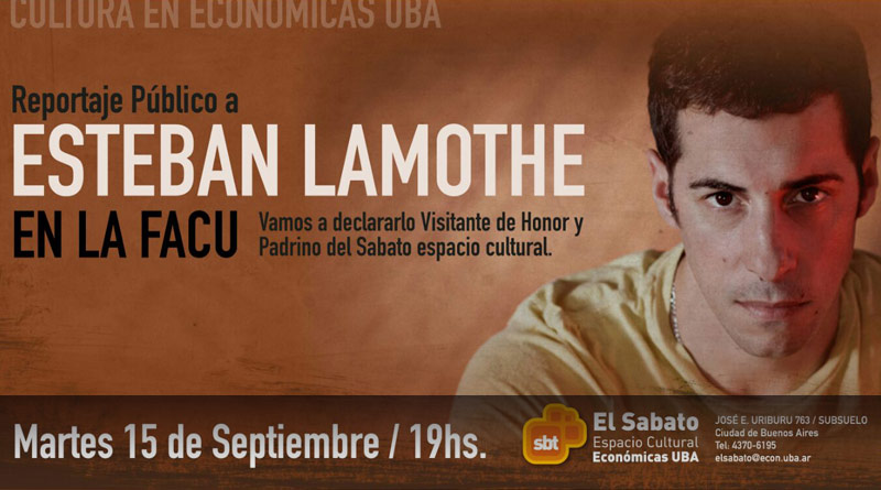 Esteban Lamothe en El Sábato